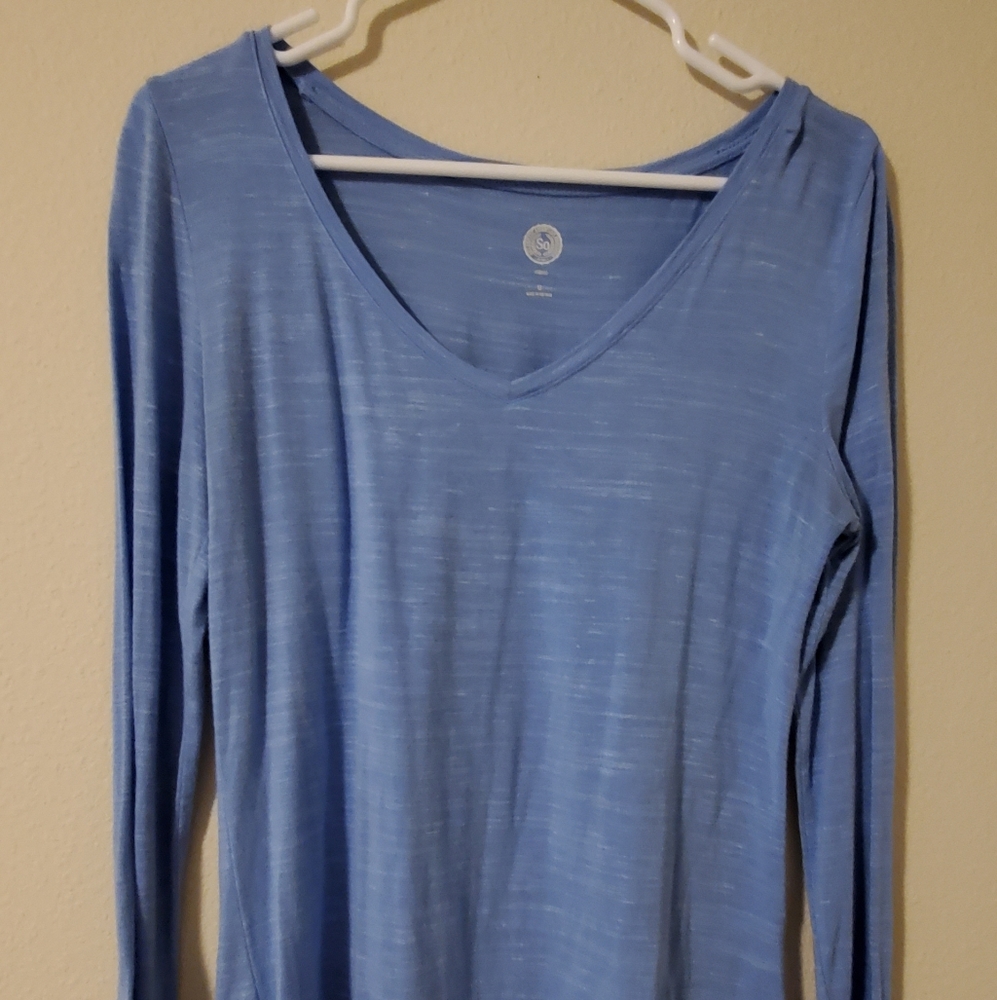 Light Blue Long-Sleeved T-Shirt